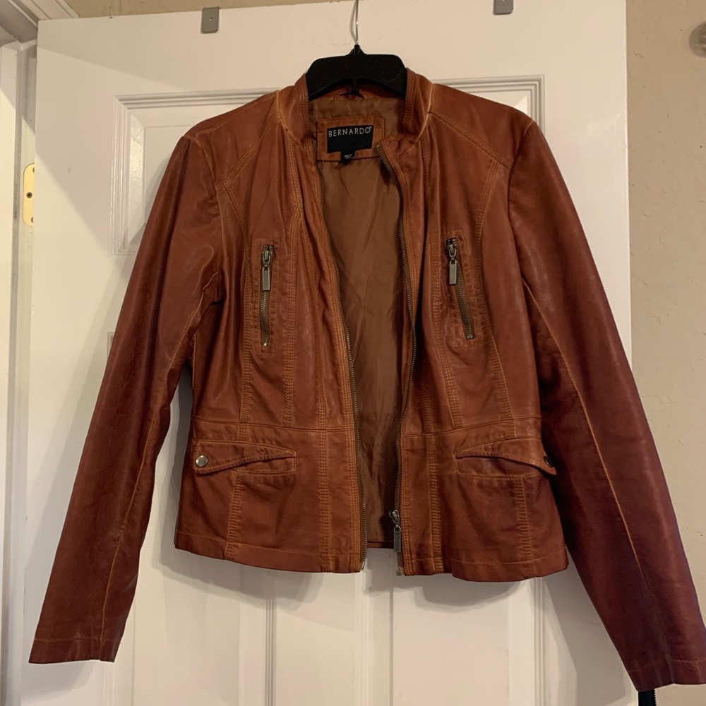Bernardo Faux Leather Jacket Size Medium